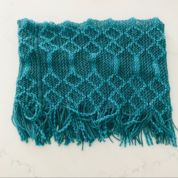 Turquoise Mini Scarf - Picture 4 of 4